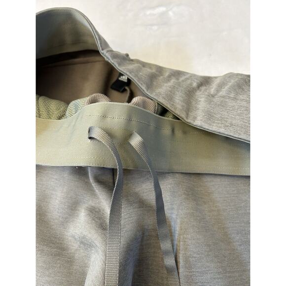 Adidas Climalite Jogger Pants Sz L Green Zip Pockets Pull On Zip Legs Athleisure - Picture 9 of 12